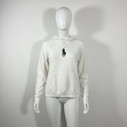 Vintage Polo Ralph Lauren Spell-Out Sweatshirt - White - Women's Large - 90's Era