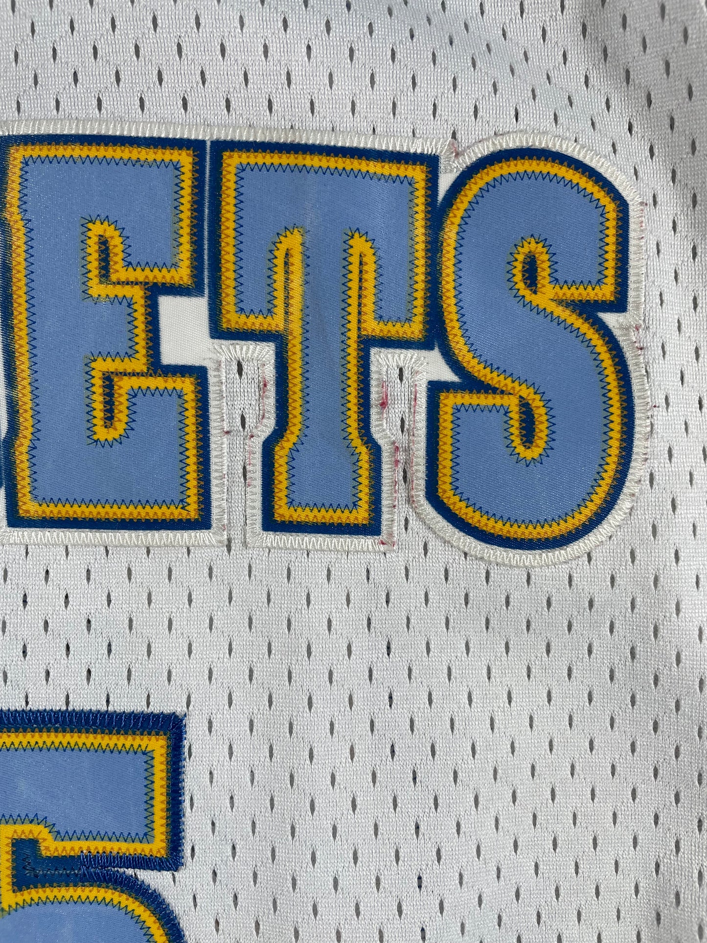 Vintage - Carmelo Anthony #15 Denver Nuggets Nike Jersey – White/Blue NBA – Men’s Medium (+2 Length)